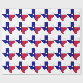 Texas Flag Map Geschenkpapier (Flach)