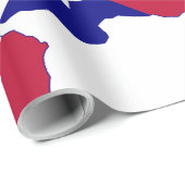 Texas Flag Map Geschenkpapier (Rolleneckpunkt)