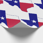 Texas Flag Map Geschenkpapier (Ecke)