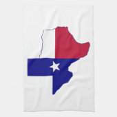 Texas Flag Map Geschirrtuch (Vertikal)