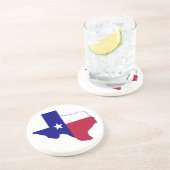 Texas Flag Map Getränkeuntersetzer (Seite)