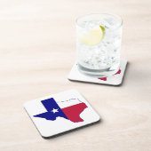 Texas Flag Map Getränkeuntersetzer (Rechte Seite)