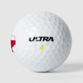 Texas Flag Map Golfball (Logo)