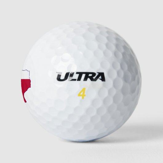 Texas Flag Map Golfball (Logo)