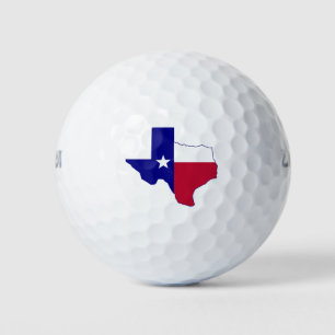 Texas Flag Map Golfball