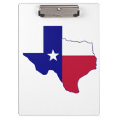 Texas Flag Map Klemmbrett (Vorderseite)