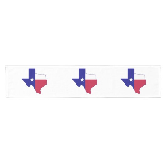 Texas Flag Map Kurzer Tischläufer (Horizontal)