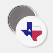 Texas Flag Map Magnet (Vorderseite/Rückseite)