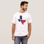 Texas Flag Map Men White T-Shirt (Vorne ganz)
