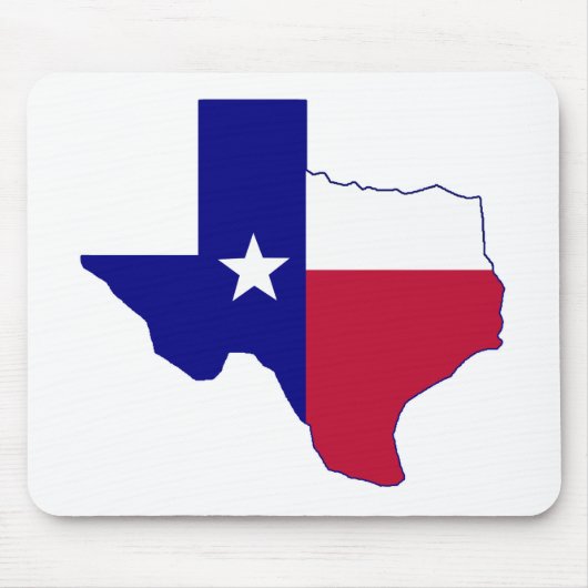 Texas Flag Map Mousepad (Vorne)