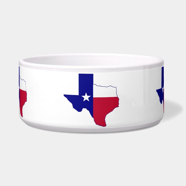 Texas Flag Map Napf (Vorderseite)