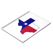 Texas Flag Map Notizblock (Linke Seite)