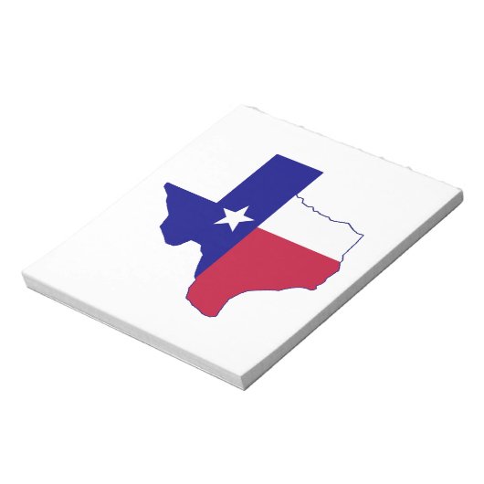 Texas Flag Map Notizblock (Rotiert)