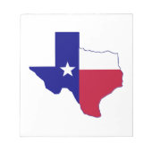 Texas Flag Map Notizblock (Vorderseite)