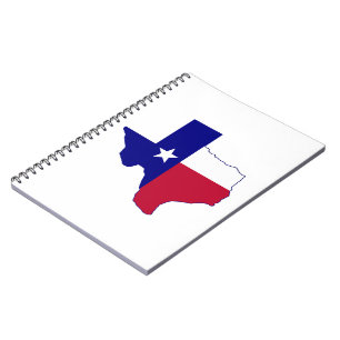 Texas Flag Map Notizblock