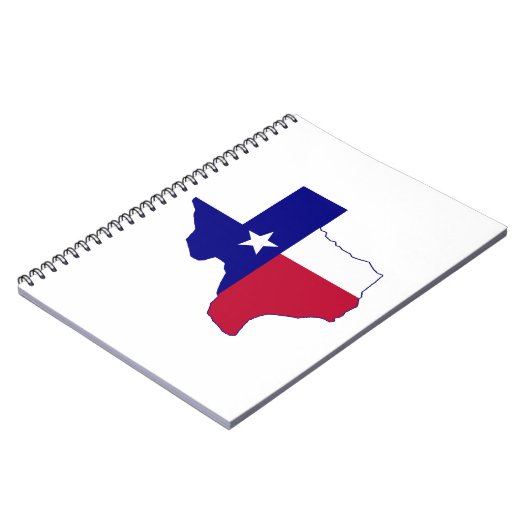 Texas Flag Map Notizblock (Linke Seite)