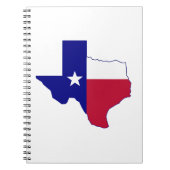 Texas Flag Map Notizblock (Vorderseite)