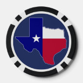 Texas Flag Map Pokerchips (Rückseite)
