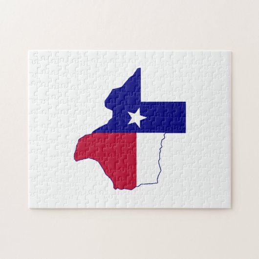 Texas Flag Map Puzzle (Horizontal)