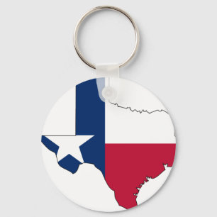 Texas Flag Map Schlüsselanhänger
