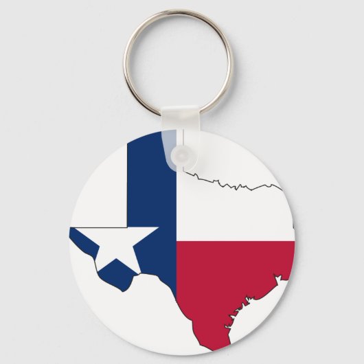 Texas Flag Map Schlüsselanhänger (Vorderseite)