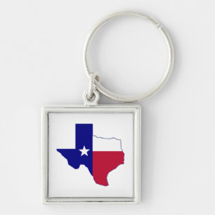 Texas Flag Map Schlüsselanhänger