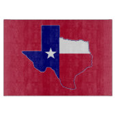Texas Flag Map Schneidebrett (Vorderseite)