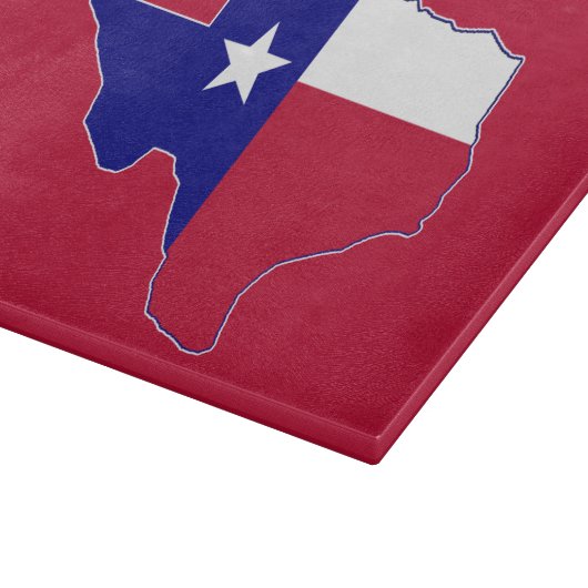 Texas Flag Map Schneidebrett (Ecke)