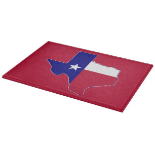 Texas Flag Map Schneidebrett