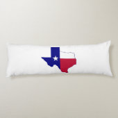Texas Flag Map Seitenschläferkissen (Rückseite)