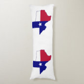 Texas Flag Map Seitenschläferkissen (Vorderseite Vertikal)