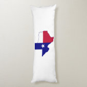 Texas Flag Map Seitenschläferkissen (Rückseite (Vertikal))