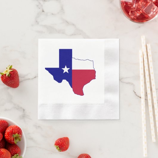 Texas Flag Map Serviette (Beispiel)