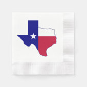 Texas Flag Map Serviette (Vorderseite)