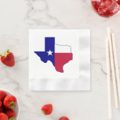 Texas Flag Map Serviette (Beispiel)