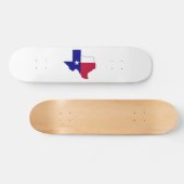 Texas Flag Map Skateboard (Horizontal)