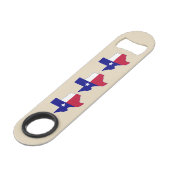 Texas Flag Map Speed Flaschenöffner (Vorderseite Schrägansicht)