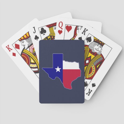 Texas Flag Map Spielkarten (Rückseite)