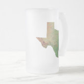 Texas Flag Map Stadt Tasse (VorderseiteRechts)