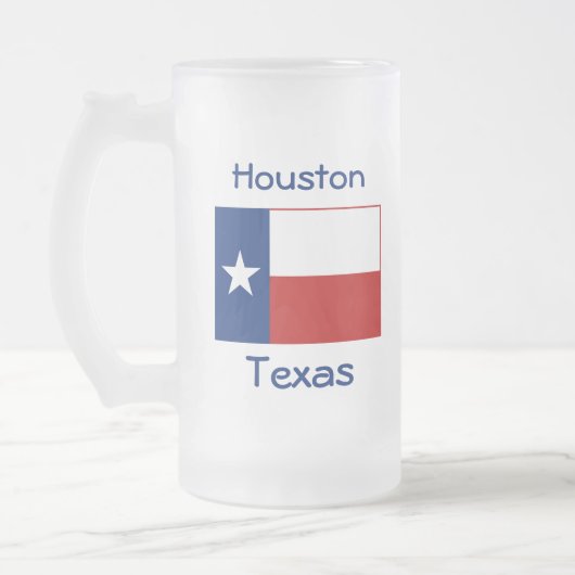 Texas Flag Map Stadt Tasse (Links)