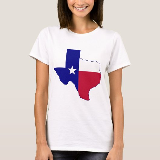 Texas Flag Map T-Shirt (Vorderseite)