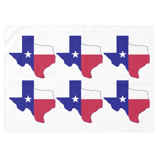 Texas Flag Map Tischdecke (Vorderseite (Horizontal))