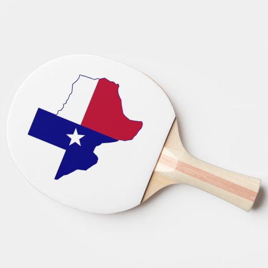 Texas Flag Map Tischtennis Schläger (Seitenansicht)