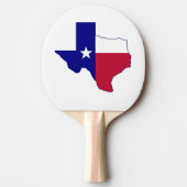 Texas Flag Map Tischtennis Schläger (Vorderseite)