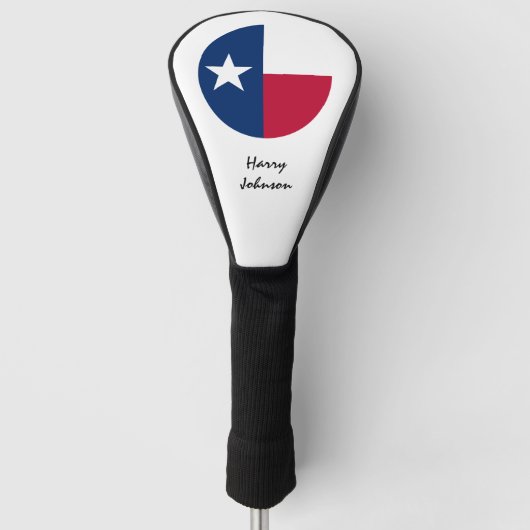 Texas Flag, Mit Monogramm Golfclubs, USA Golf Headcover (Vorderseite)