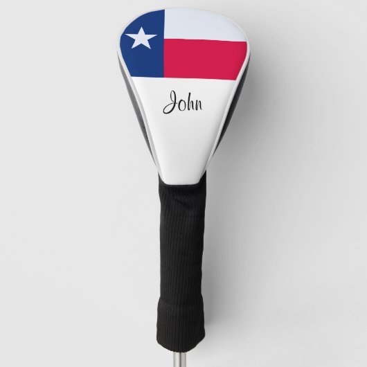 Texas Flag Monogram Golf Head Cover Golf Headcover (Vorderseite)