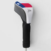 Texas Flag Monogram Golf Head Cover Headcover (angewinkelt)