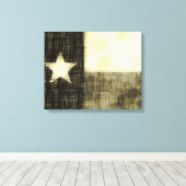 TEXAS FLAG OLD ZEICHNEND LEINWANDDRUCK (Insitu (Holzboden))