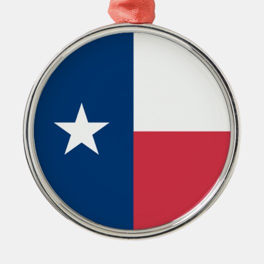Texas Flag Ornament Aus Metall (Vorne)