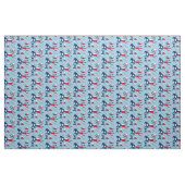 Texas Flag Pferde Hasen und Stiefel blau Stoff (Yard (91,4 cm))